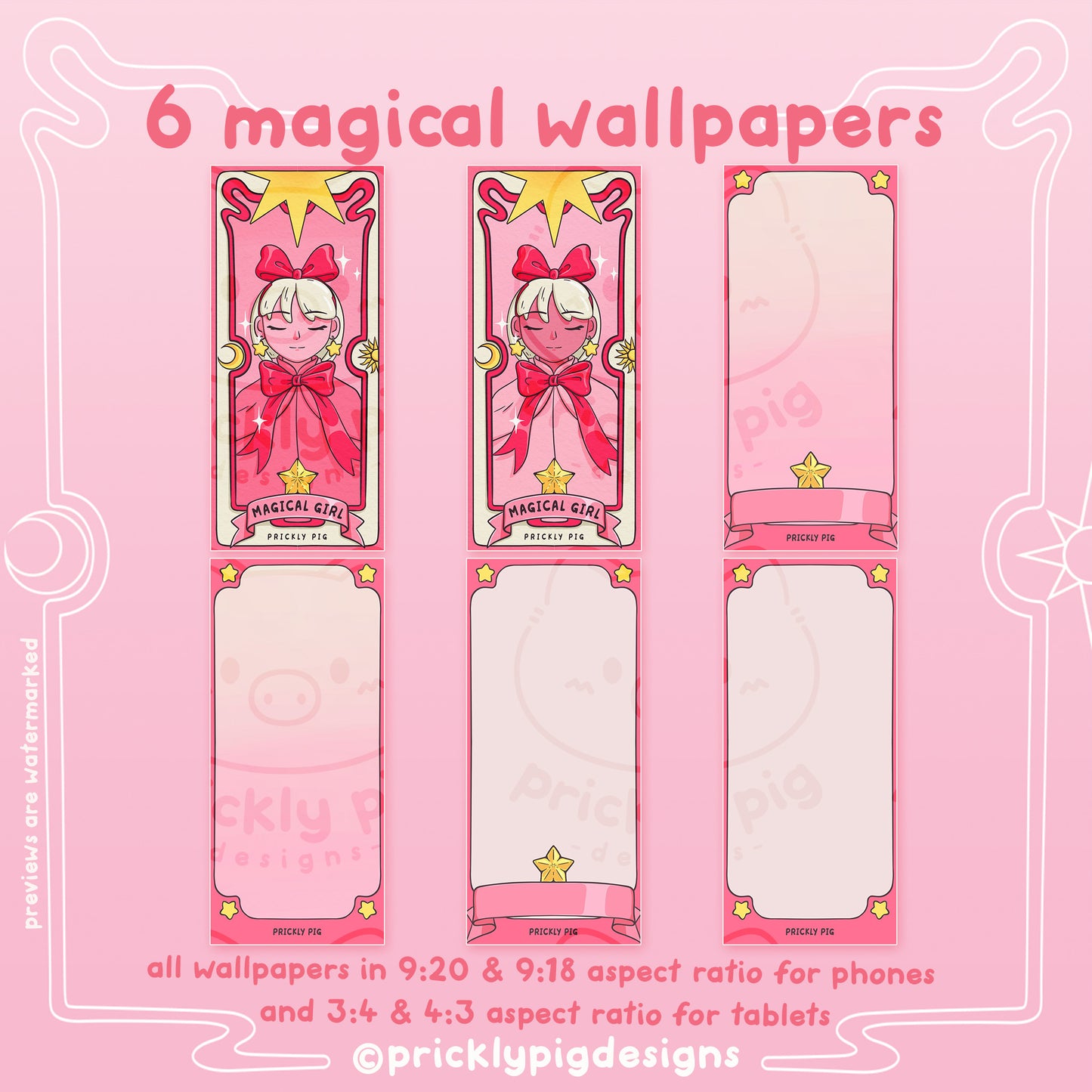 6 magical girl wallpapers.