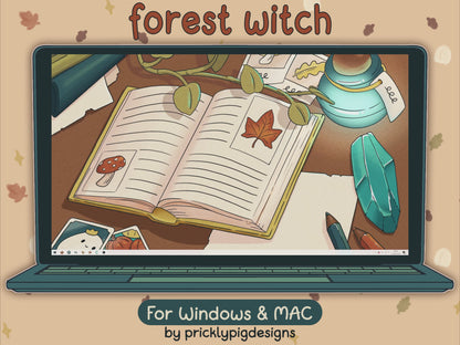 Forest Witch Desktop Icon Pack for Windows & Mac